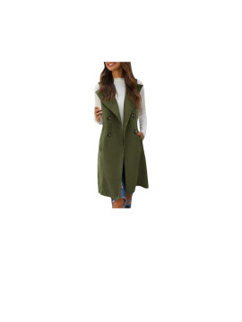 Haut Gilet sans manches vert