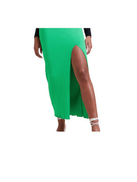 Jupes long taille haute avec fente