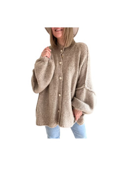 Haut cardigan tricoté