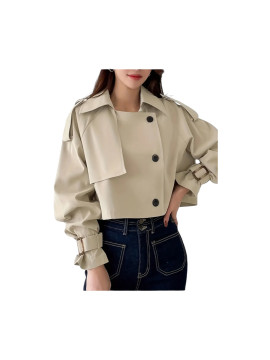 Veste menteau trench boutonnage