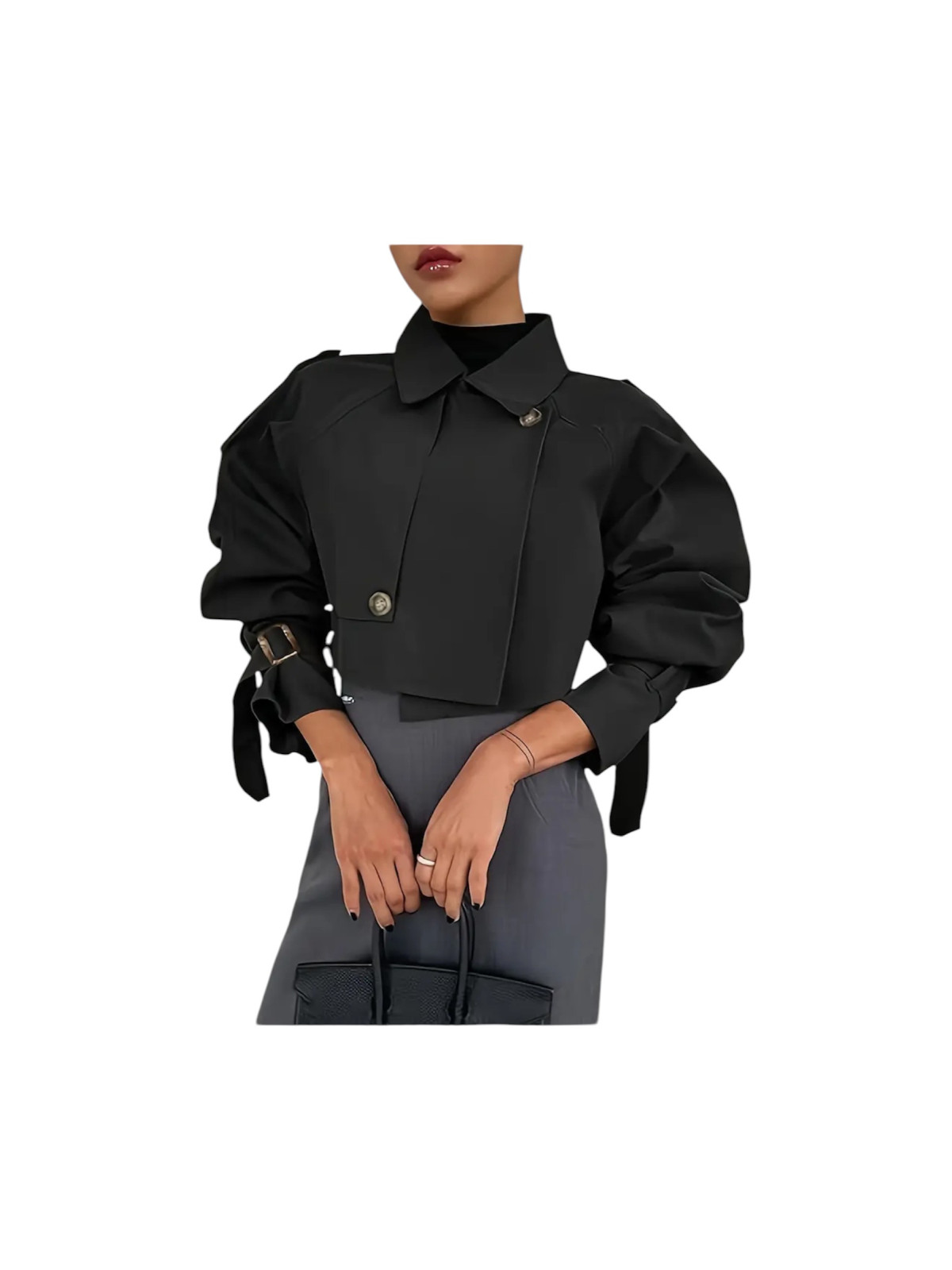 Veste menteau trench boutonnage