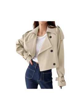Veste menteau trench boutonnage