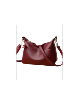 Sac en cuir four tout rouge bordeaux