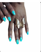 Bague papillon doré