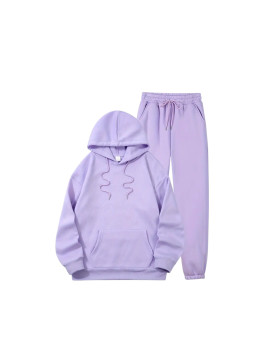 Ensemble jogging avec sweat à capuche et poche