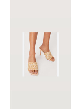 Talons tressé en raphia pointure 37