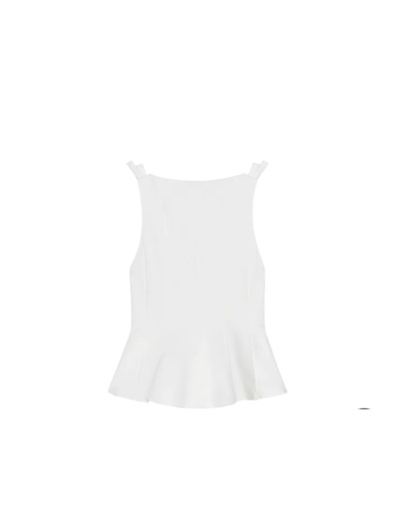 Haut péplum blanc