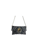 Sac unique noir ,gris en tissu avec chêne