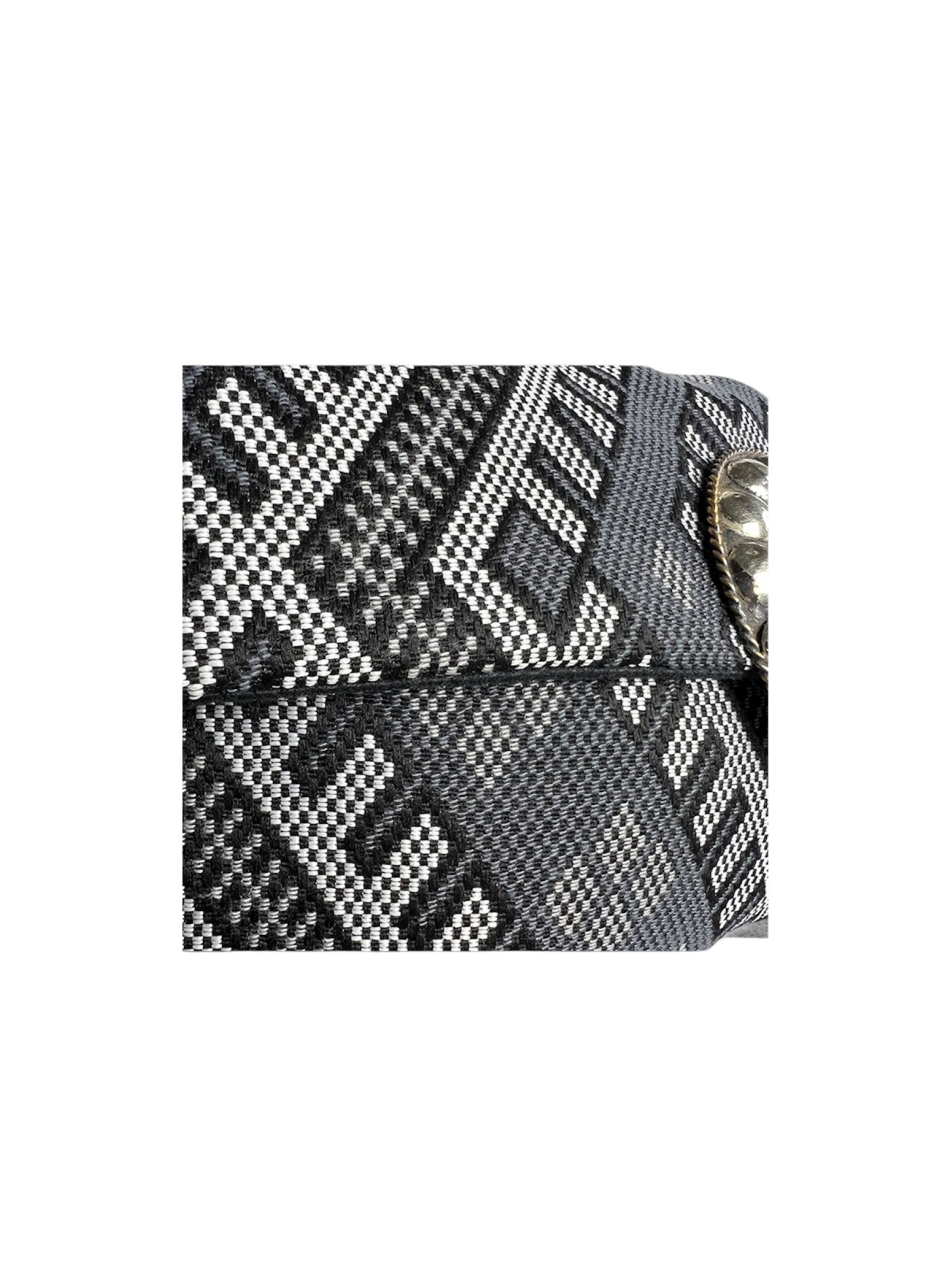 Sac unique noir ,gris en tissu avec chêne