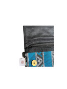 Sac unique bleu noir en tissu avec chêne