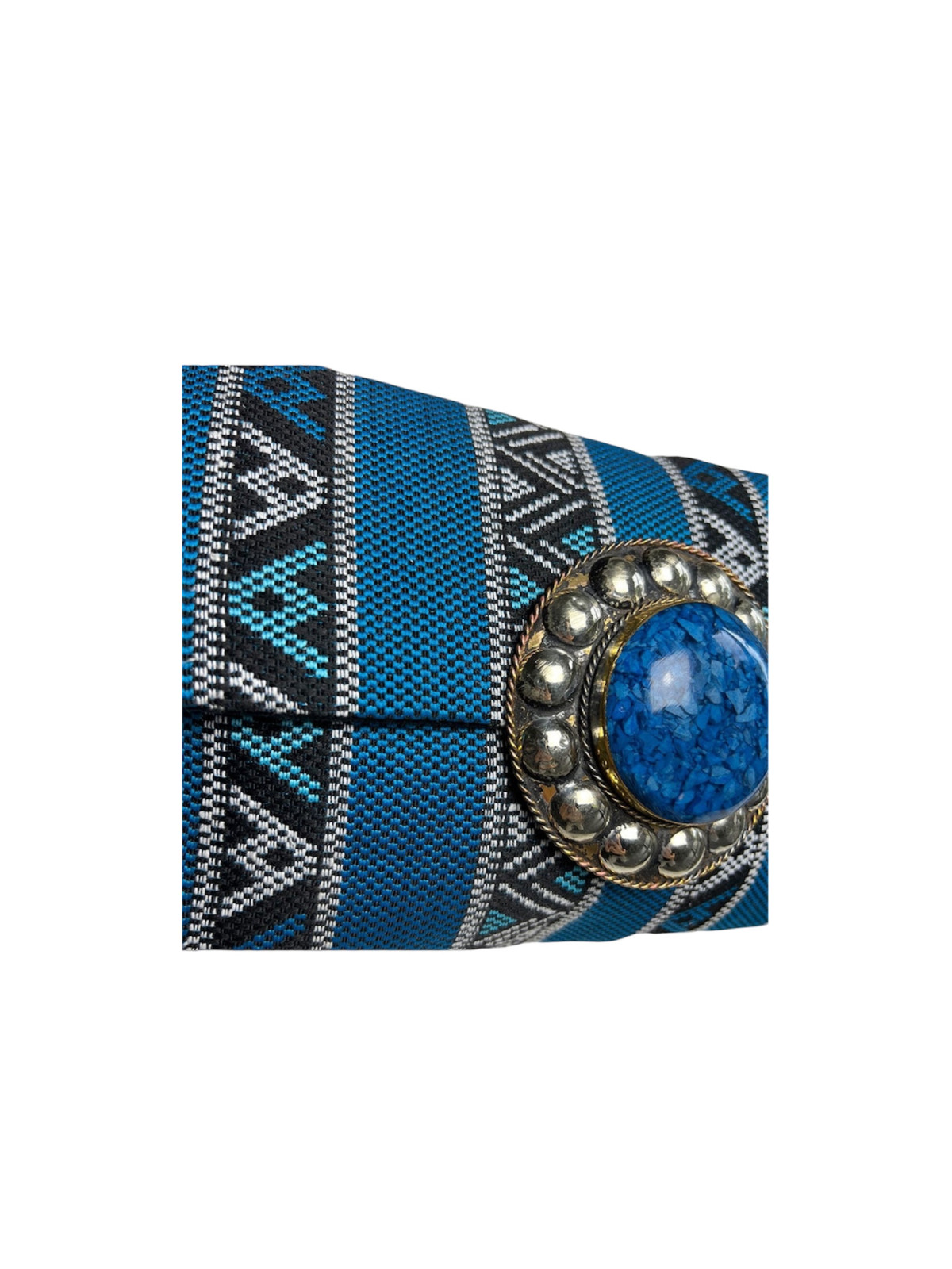 Sac unique bleu noir en tissu avec chêne