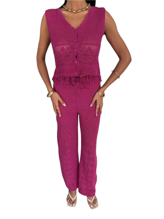 Ensemble d’été couleur rose