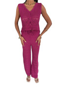 Ensemble d’été couleur rose