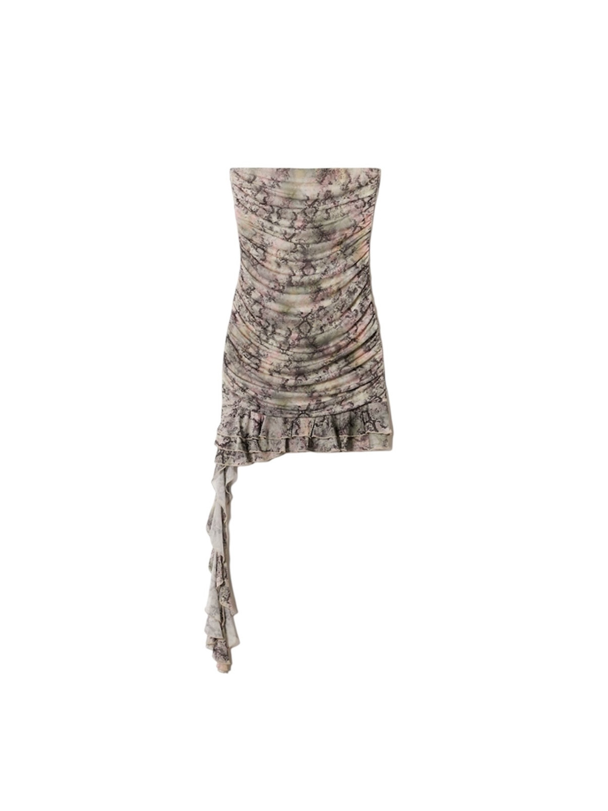Robe en Mesh à Volants