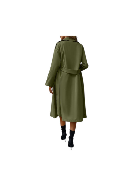 Veste menteau trench couleur vert