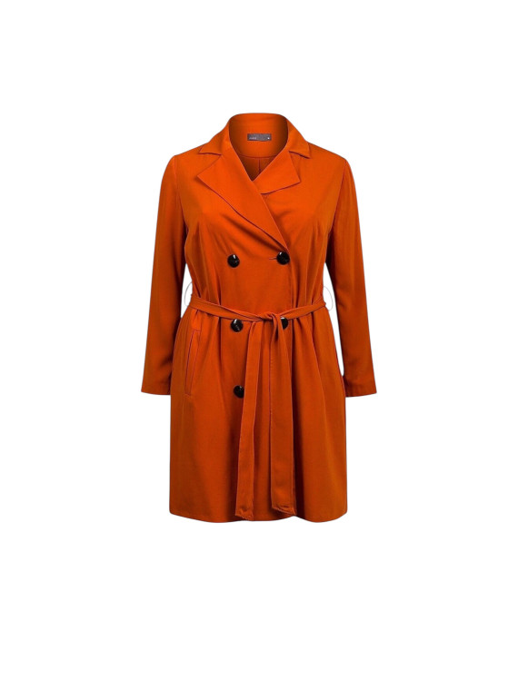 Veste menteau trench couleur orange