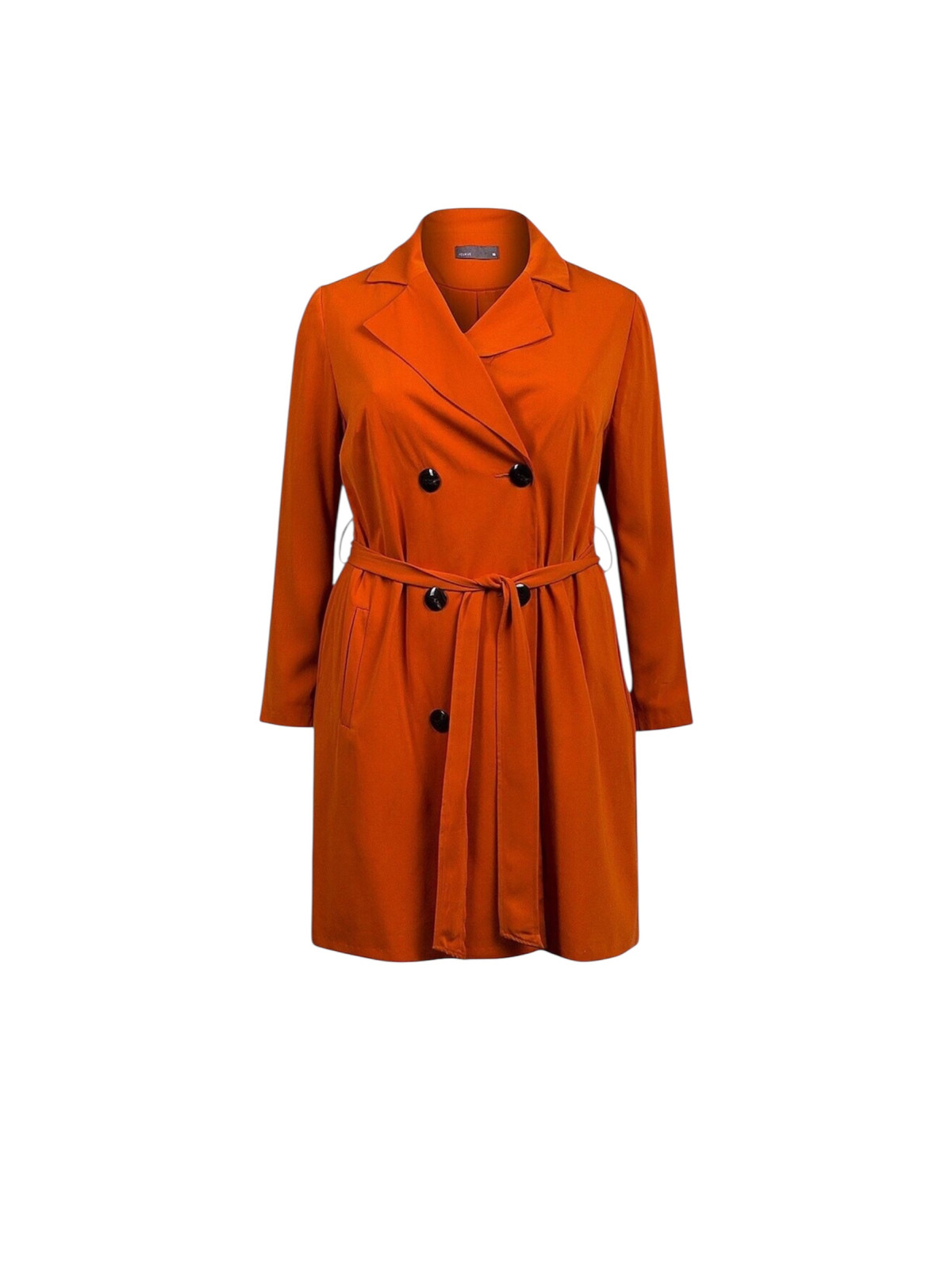 Veste menteau trench couleur orange
