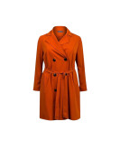 Veste menteau trench couleur orange