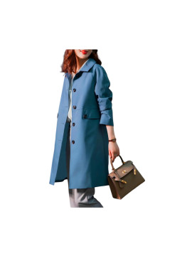 Veste menteau trench couleur bleu