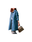 Veste menteau trench couleur bleu