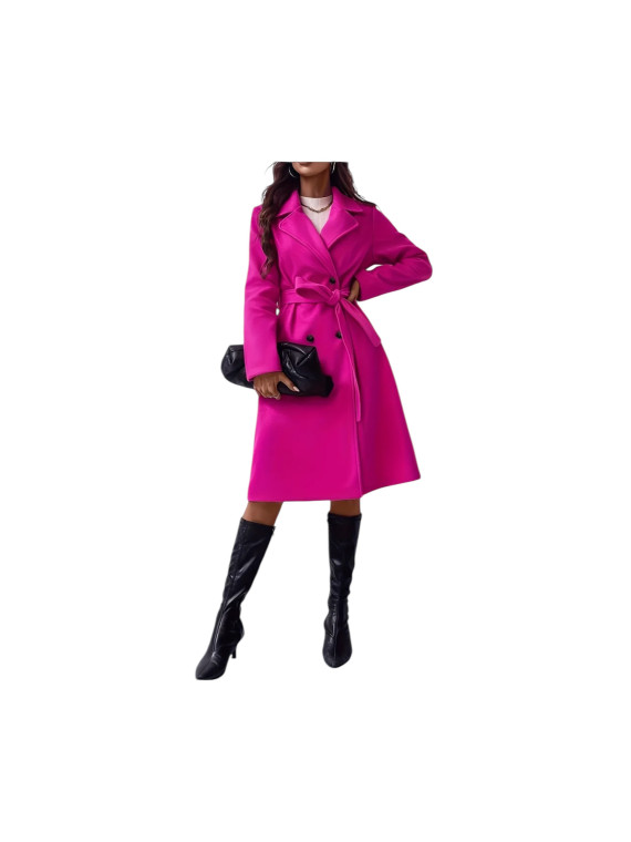 Veste menteau trench couleur rose