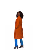 Veste menteau trench couleur orange
