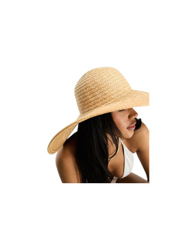 Chapeau crochet en paille
