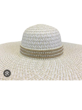 Chapeau crochet en paille