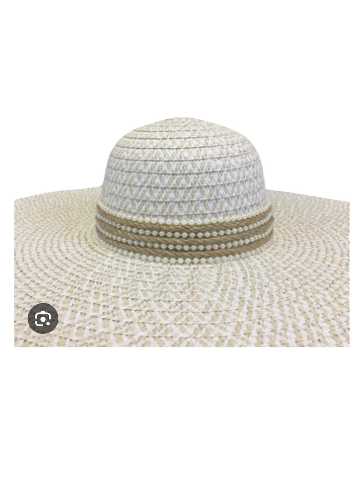 Chapeau crochet en paille