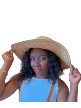 Chapeau crochet en paille