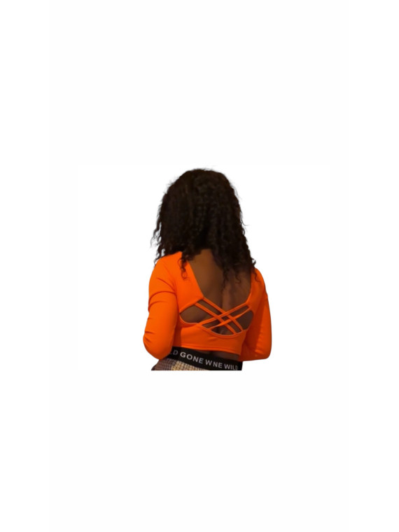 Ensemble pantalon large avec  haut dos nue