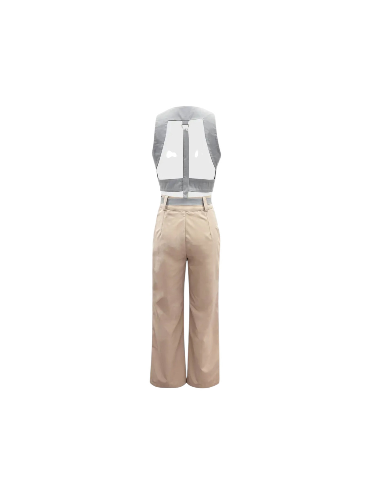 Ensemble de haut sexy sans manches et dos nu