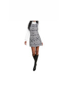 Robe Tweed Mini Dress couleur noir ,blanc
