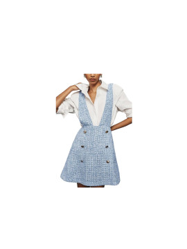 Robe Pinafore skirt, bleu