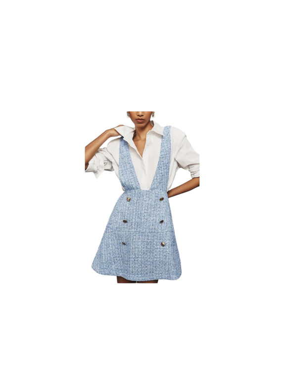 Robe Pinafore skirt, bleu