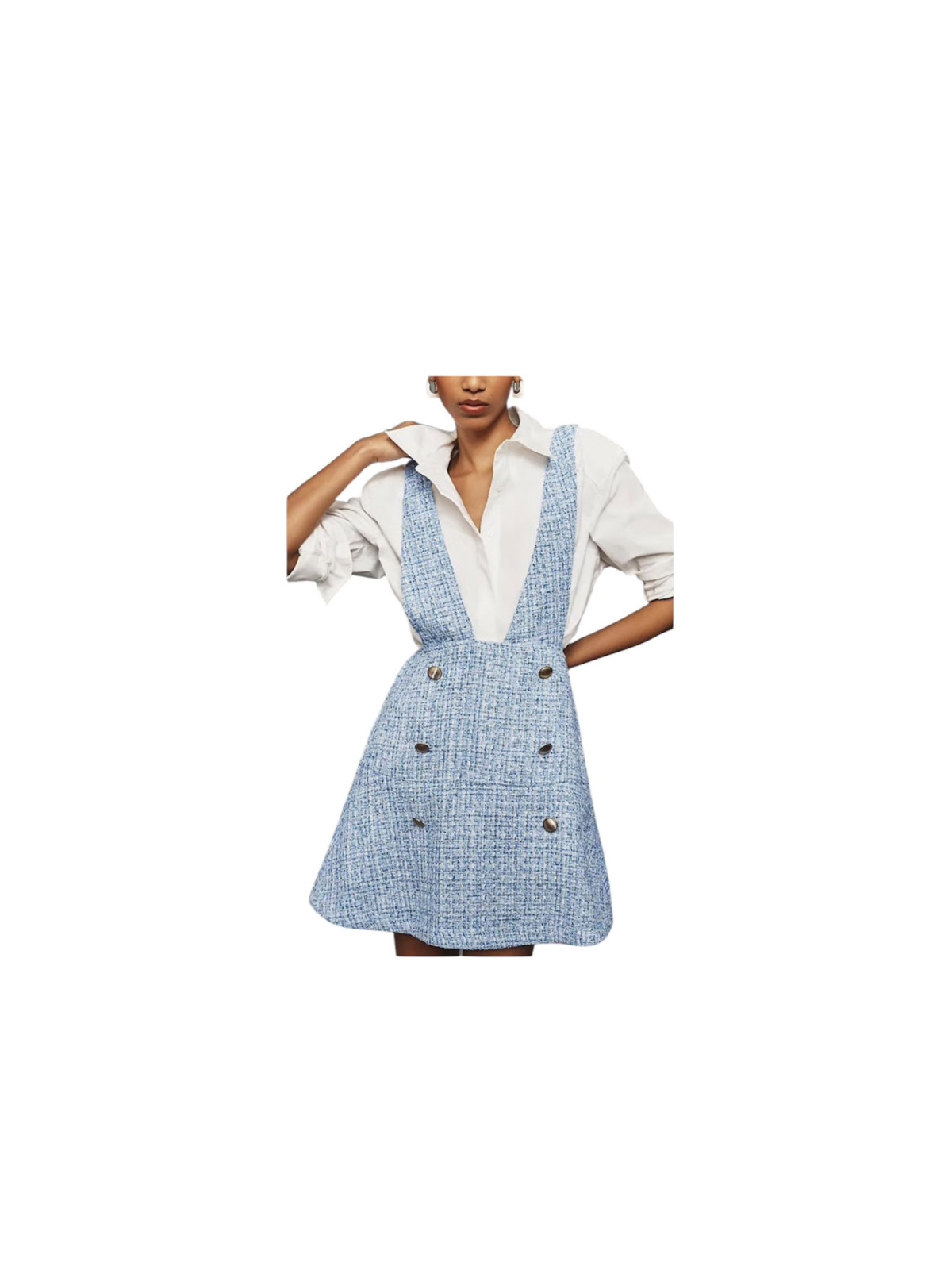 Robe Pinafore skirt, bleu