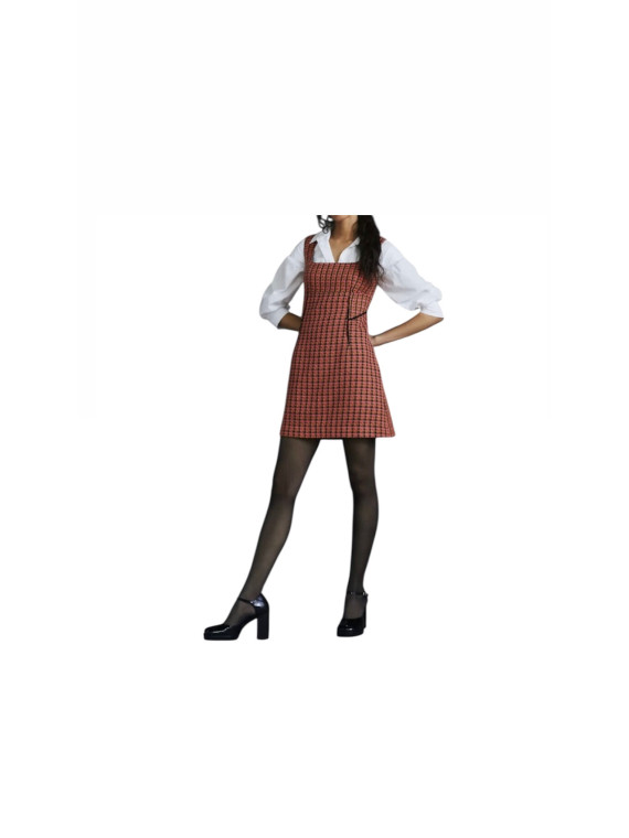 Robe Multi Colored Tweed Dress