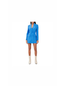 Combinaison short style tailleur  couleur bleu