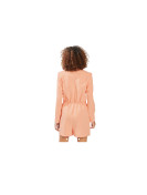 Combinaison short style tailleur couleur orange