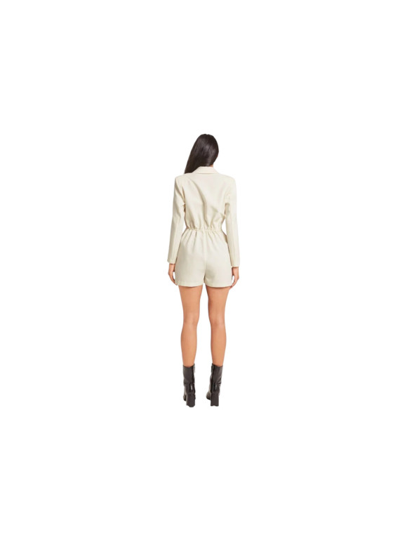 Combinaison short style tailleur couleur blanc