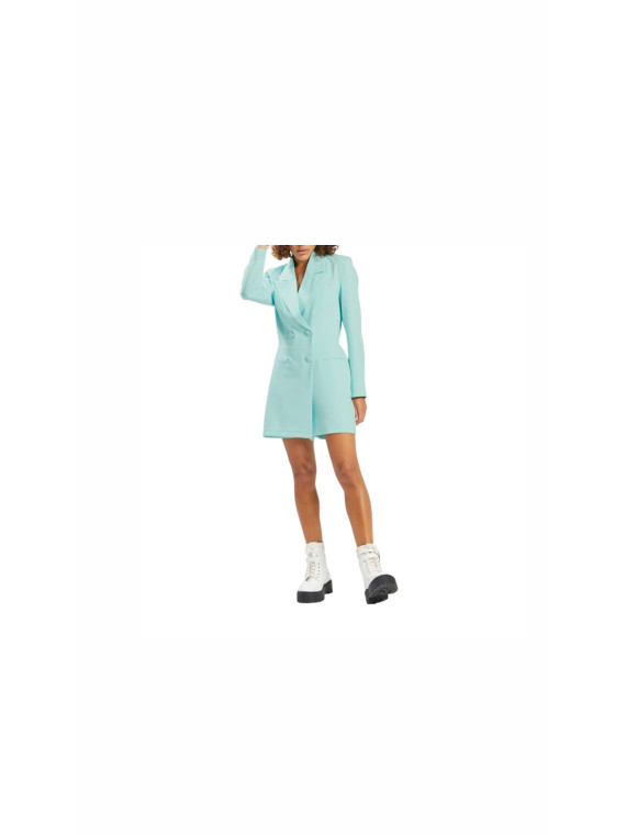 Combinaison short style tailleur couleur couleur bleu clair