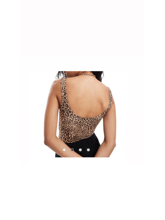 Maillot de bain une pièce taille M imprimé léopard