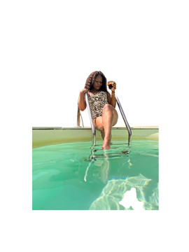 Maillot de bain une pièce imprimé léopard