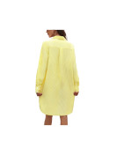 Robe chemisier élégante  couleur jaune