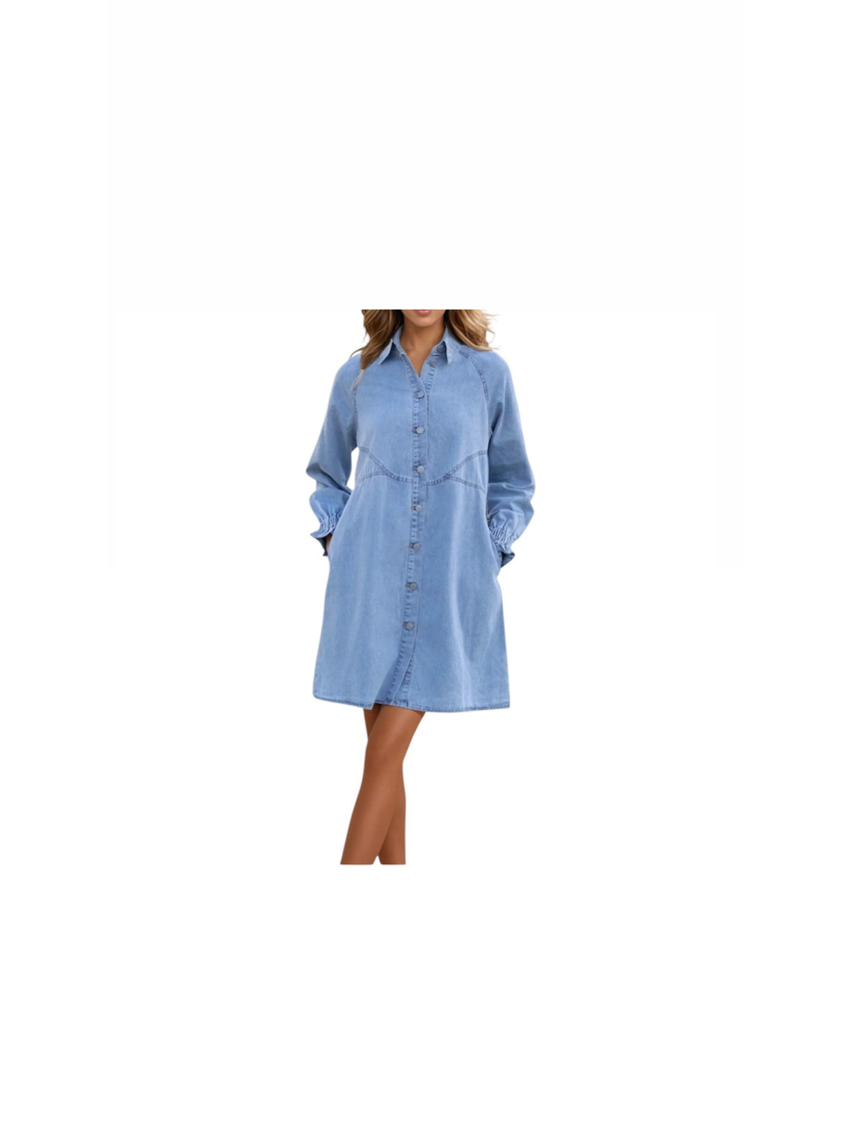 Robe jeans chemisier