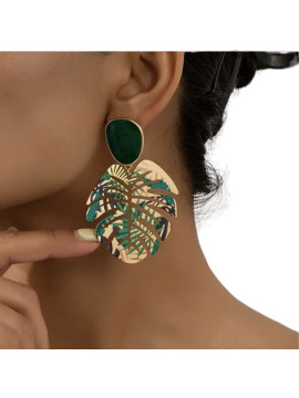 Boucles d’oreilles forme feuilles