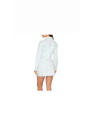 Robe jeans moulante couleur blanc
