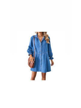 Robe jeans chemisier