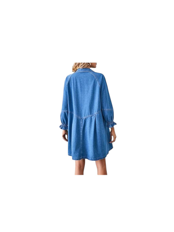 Robe jeans chemisier