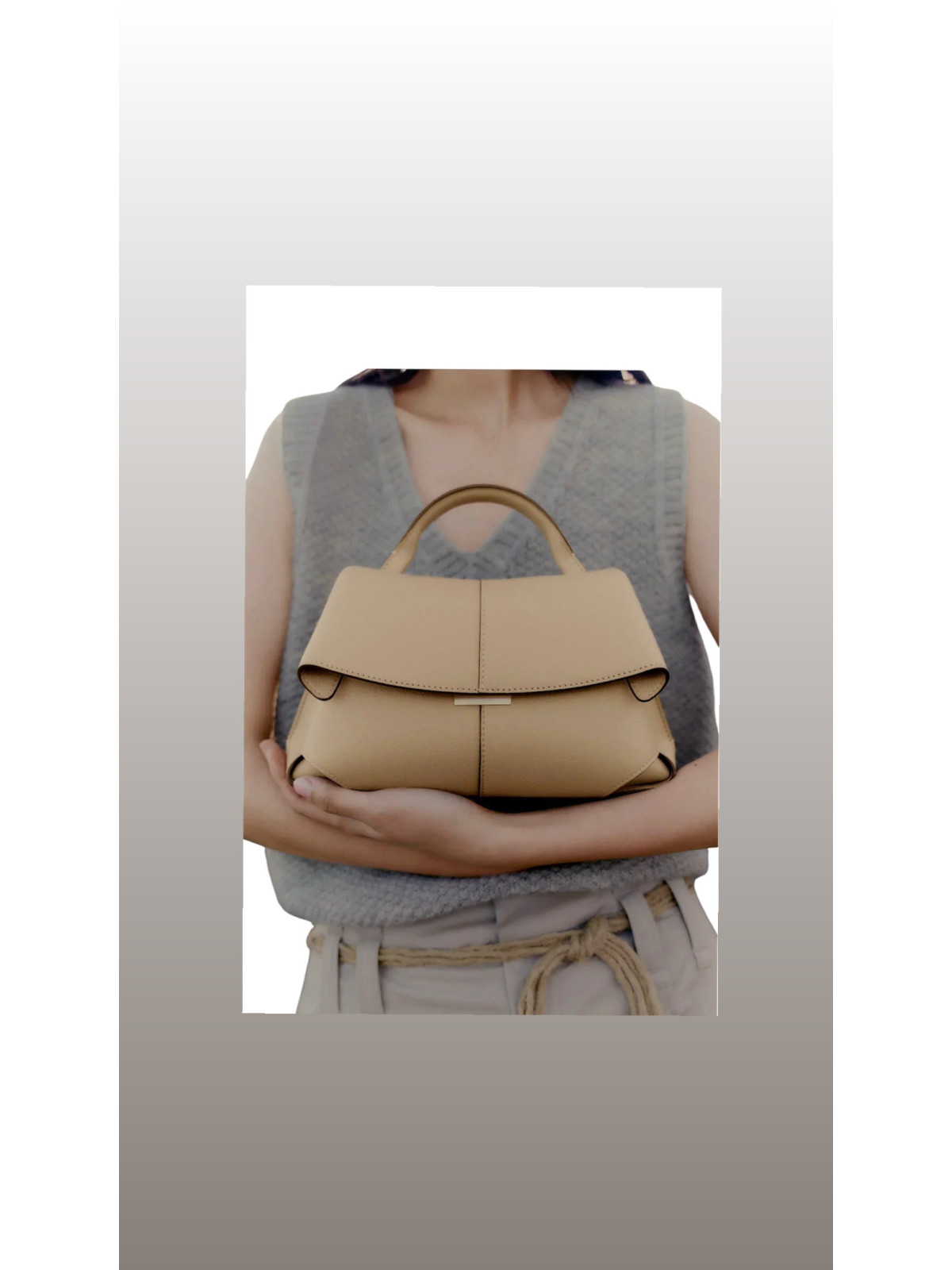 Mini sac mokki couleur belge